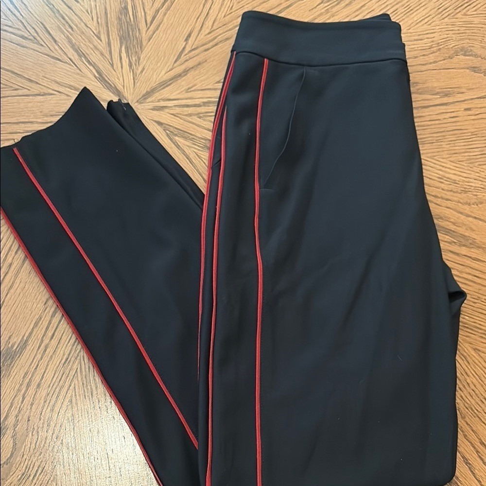 Athleta Black Pants with Red Accents - Picture 2 of 3